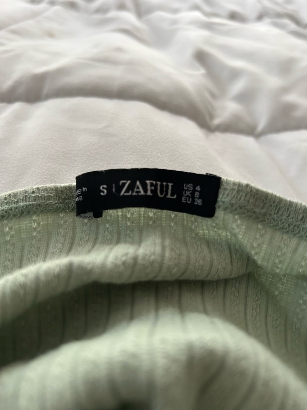 Zara Green Strapless Dress - Picture 2 of 2